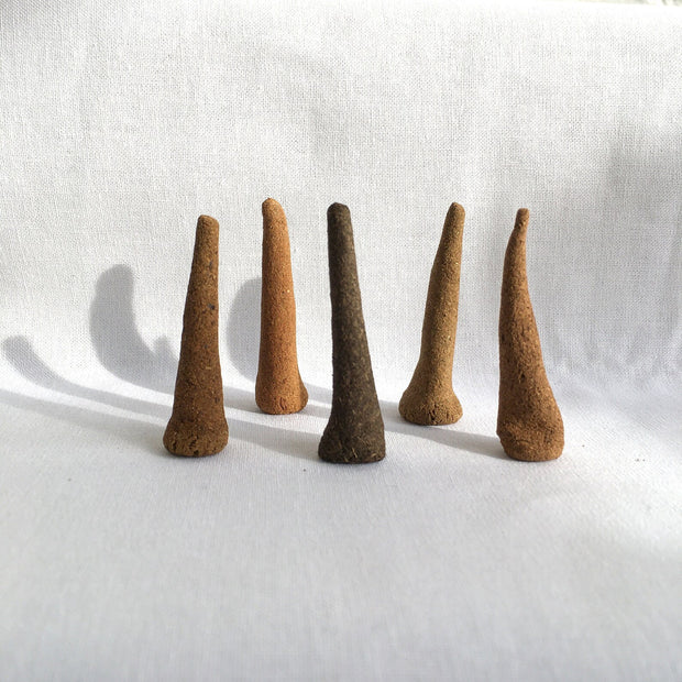Hard Broom Handmade incense cones