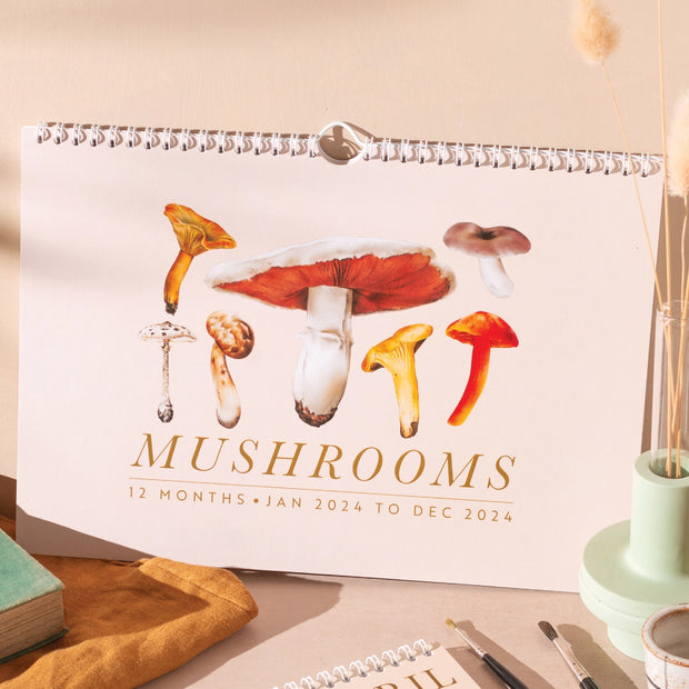 2024 Calendar | Mushroom | A4