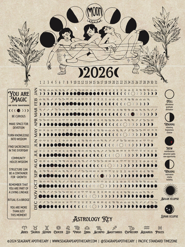 2026 Seagrape Lunar Calendar *Preorder*