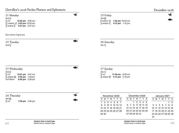 2026 Astrological Pocket Planner