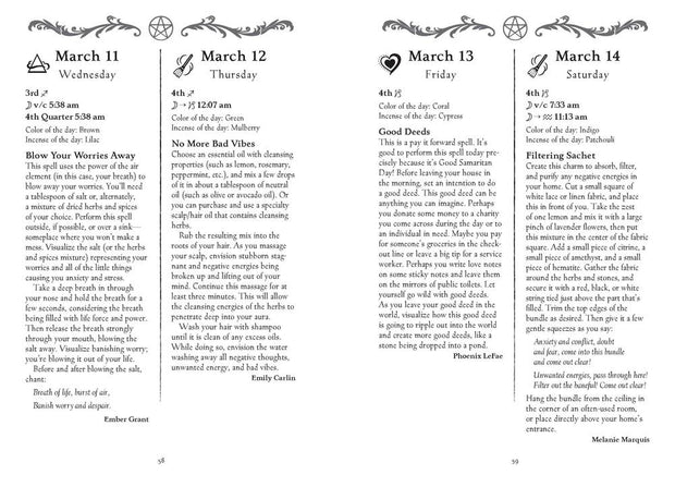 Witches' Spell a Day 2026 Almanac