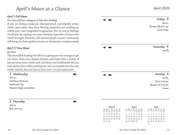 2026 Moon Sign Book: Plan Your Life by the Cycles of the Moon