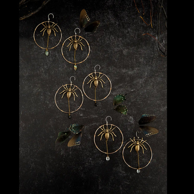 Spider's Stratagem Hoop Earrings