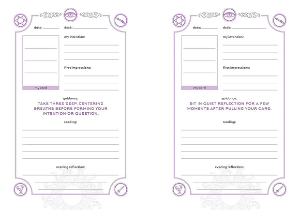 One Card a Day Tarot Journal: 365 Daily One-Card Readings for a Year of Intuitive Reflection