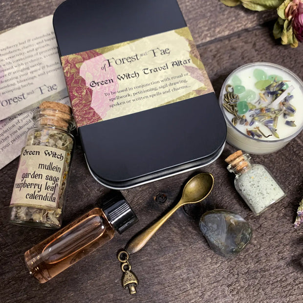 Green Witch Travel Altar