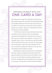 One Card a Day Tarot Journal: 365 Daily One-Card Readings for a Year of Intuitive Reflection