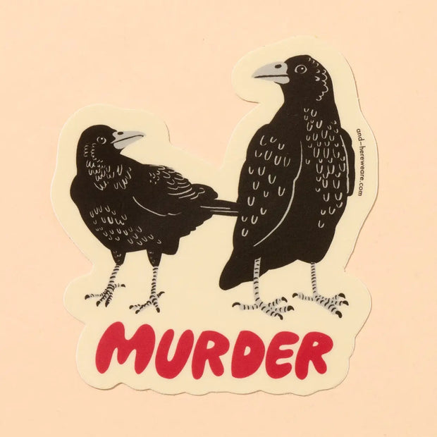 Murder Crow Vinyl Sticker