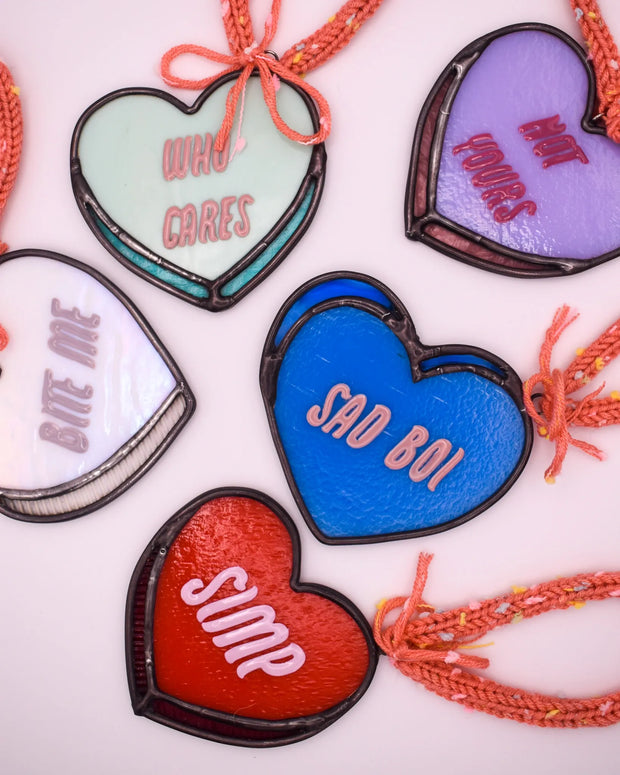 Not Your Grandma's Valentine's Stained Glass Hearts
