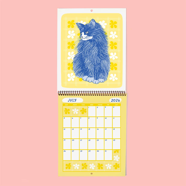 Meow Monthly 2026 Calendar