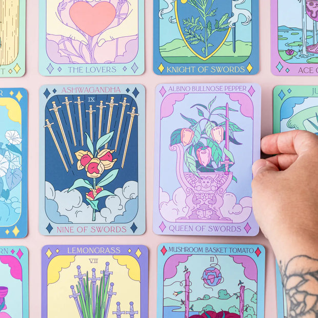 Botanical Tarot Deck + Guidebook