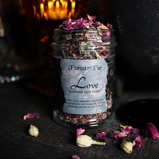 Love Spellwork Herb Blend • Ritual Herbs For Manifestation