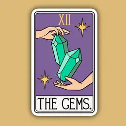 The Gems Crystal Tarot Sticker