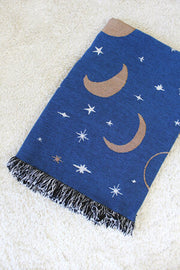 MOON PHASES THROW BLANKET