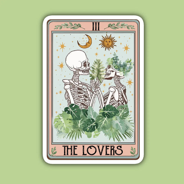 The Lovers Tarot Card Sticker