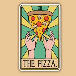 The Pizza Tarot Card Sticker