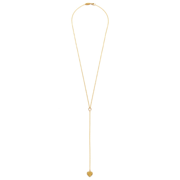 Eye Heart You Lariat Necklace