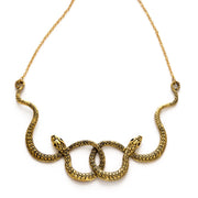 Ophidian Serpent Statement Necklace